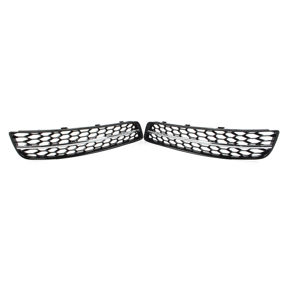 Front Bumper Honeycomb Mesh Fog Light Grille Cover Chrome for Audi A3 8P 09-13