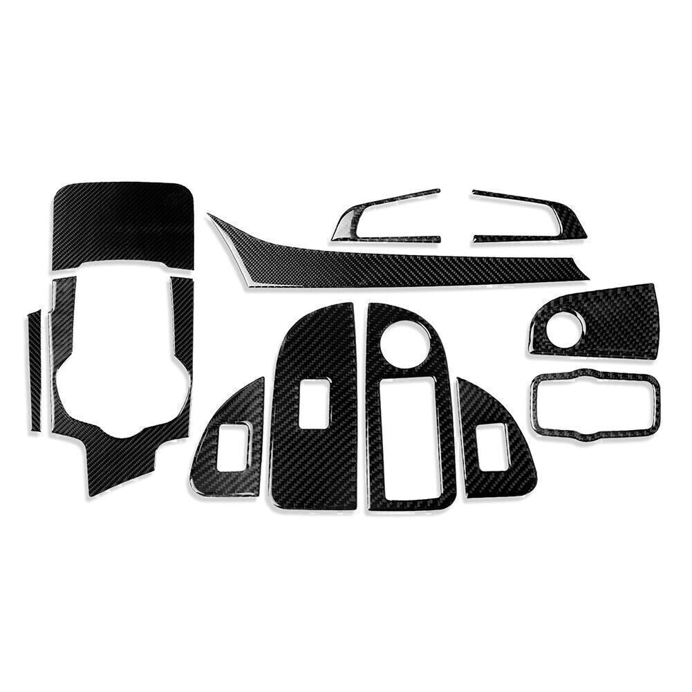 12 Pcs Carbon Fiber Full Set Interior Cover Trim for Alfa Romeo Giulia 2017-2019