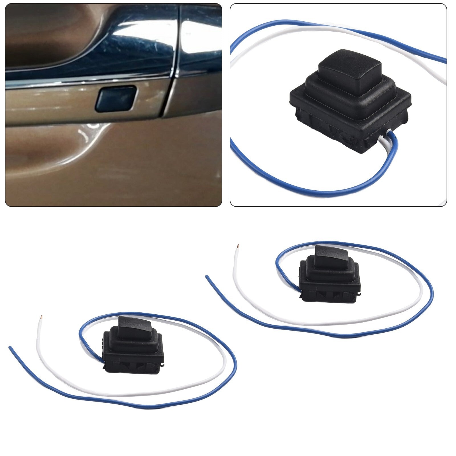 2 for Hyundai for Tucson 16-20 Exterior Door Handle Small Button Switch 82651D3710