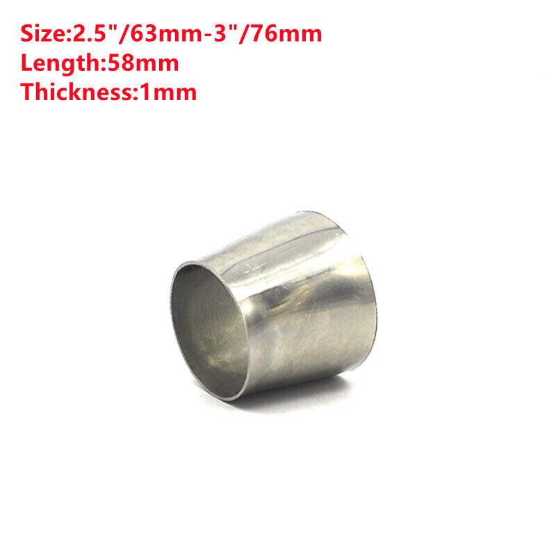 2.5'' to 3''OD Stainless Steel Exhaust Concentric Reducer Cone Converter Adapter