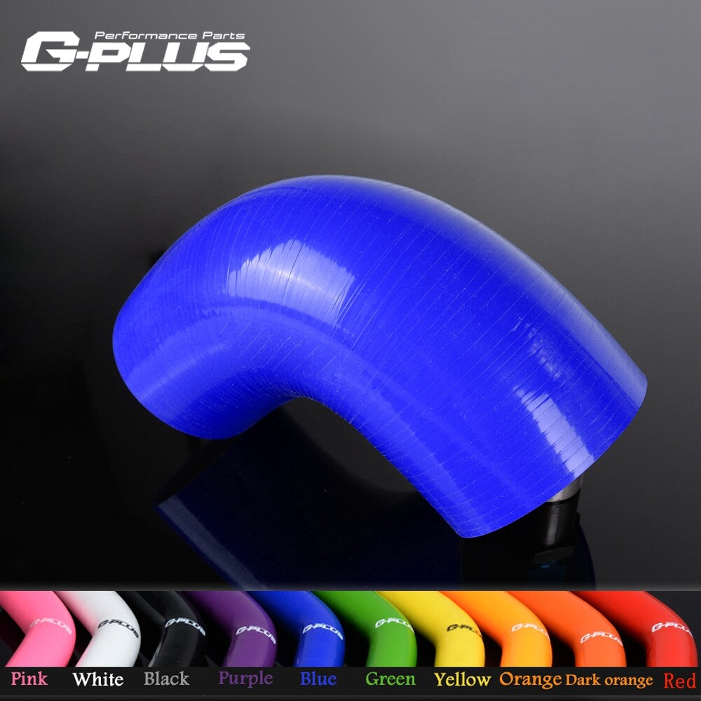 Suitable for 38mm-64mm 90-degree pipe turbine silicone elbow joint pipe blue hose