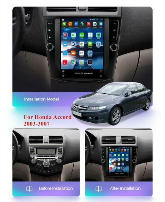 For 2003-2007 for Honda Accord 9.7 Android 10.1 Car Radio GPS Navi BT DAB Wifi A/C