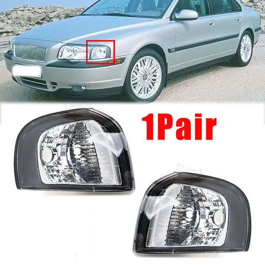 1 Pair Front Bumper Side Corner Light Corner Lamp for Volvo S80 1999-2006