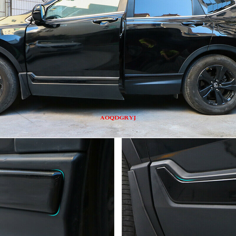 Glossy Black Car Body Side Overlay Molding Trim Cover for Honda CRV CR-V 17-2022
