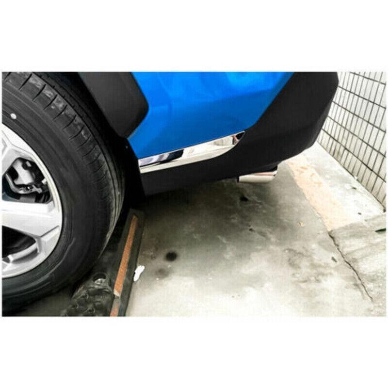 for Toyota RAV4 19-2023 Chrome Rear Bumper Lip Spoiler Protector Sill Trim 2PCS