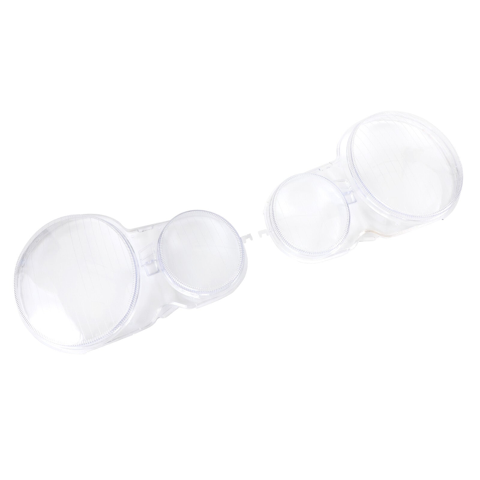 Left +Right Headlight Lens Plastic Cover Shell for Mercedes E Class W210 96-2002