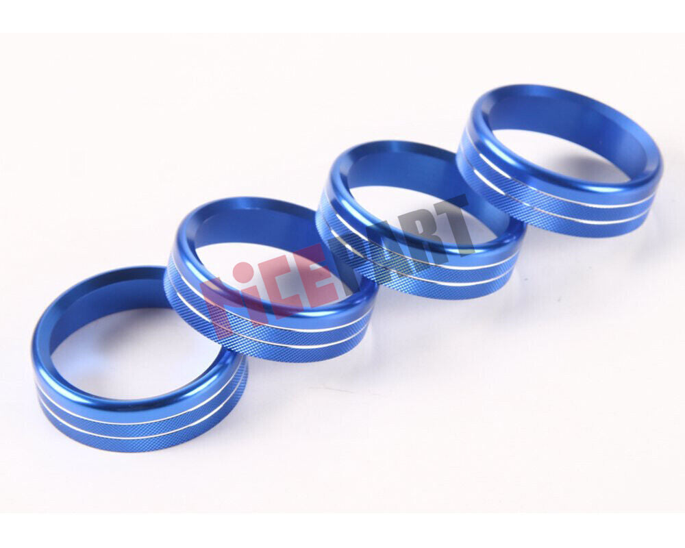 6a Air Condition Audio Switch Knob Trim Cover blue for Ford F150 Accessories