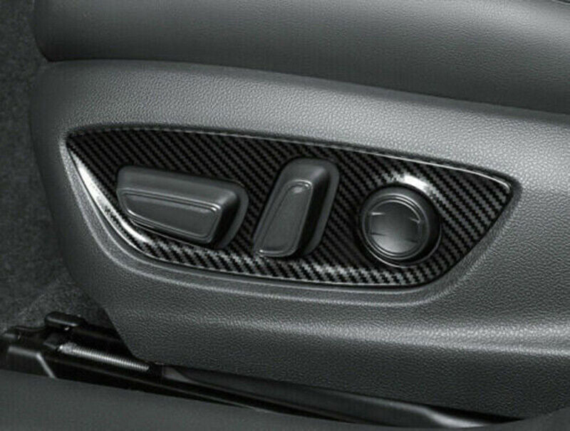 for Toyota for Camry 2018-22 Steel Carbon Fiber for Seat Adjust Handle Button Panel Trim