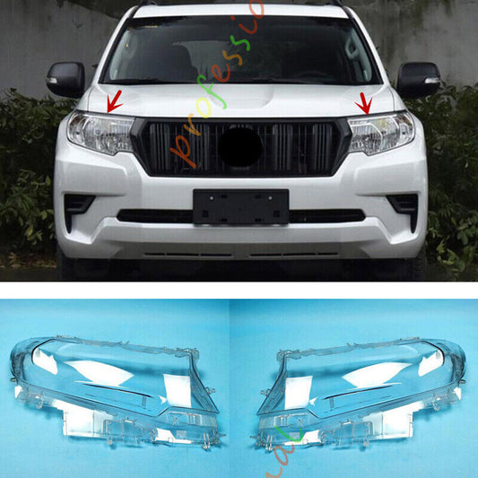 for Toyota Prado 2017-2022 Both Side Headlight Lens Cover Replace + Sealant