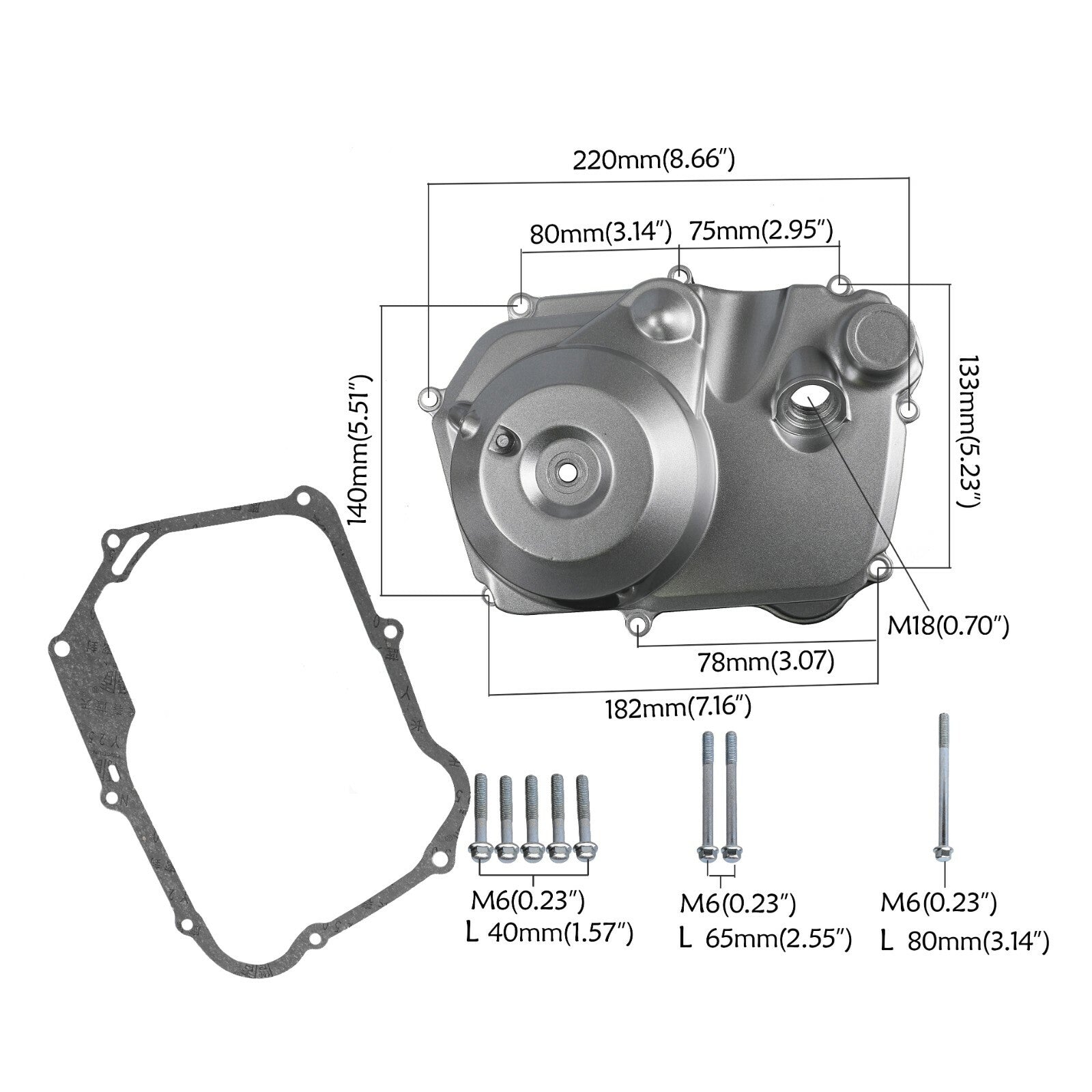 Motor Magneto Engine Cover Casing Case 110cc 125cc ATV Quad Buggy Electric Start