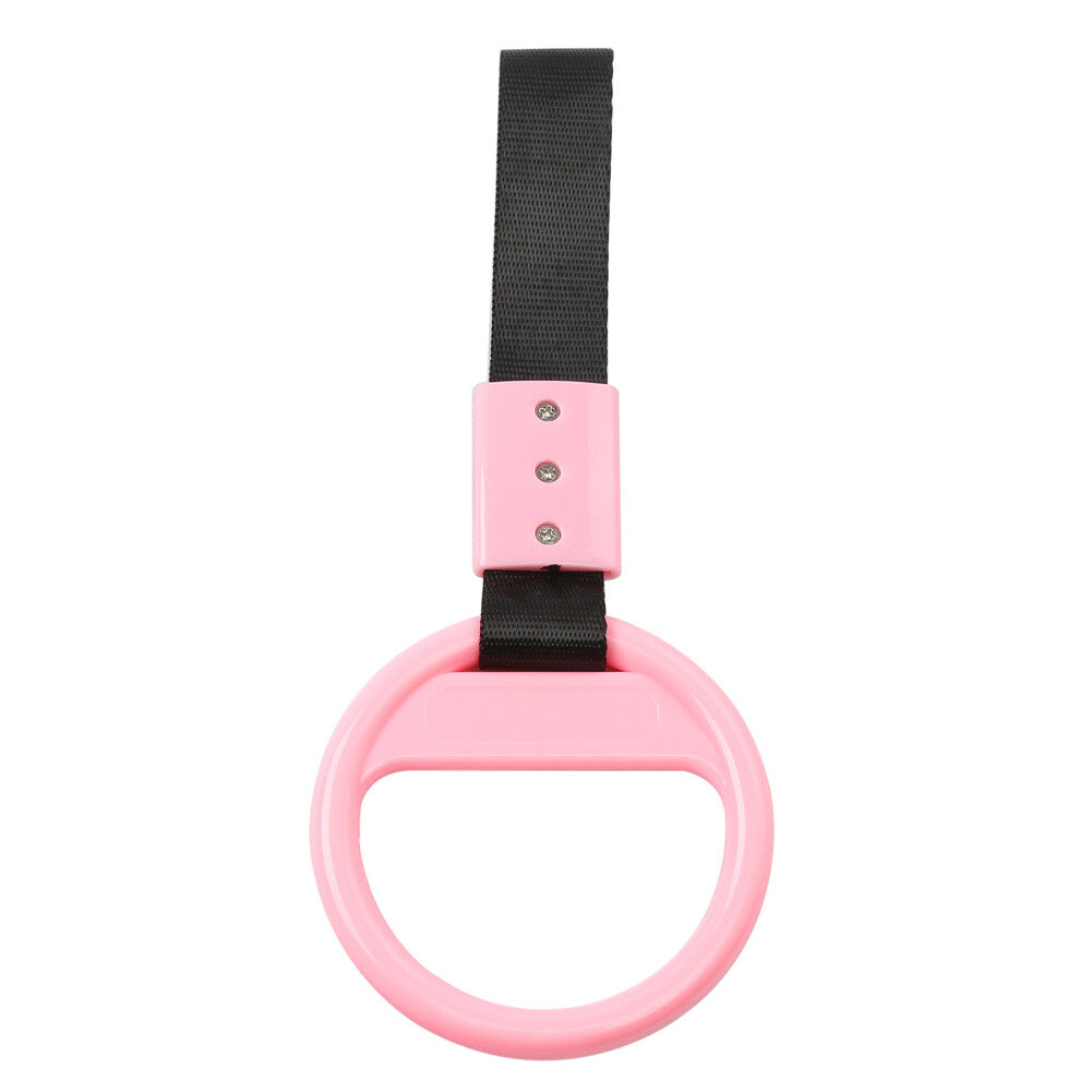 JDM Ring Subway Train Bus Car Handle Hand Strap Drift Charm Drift Strap Pink