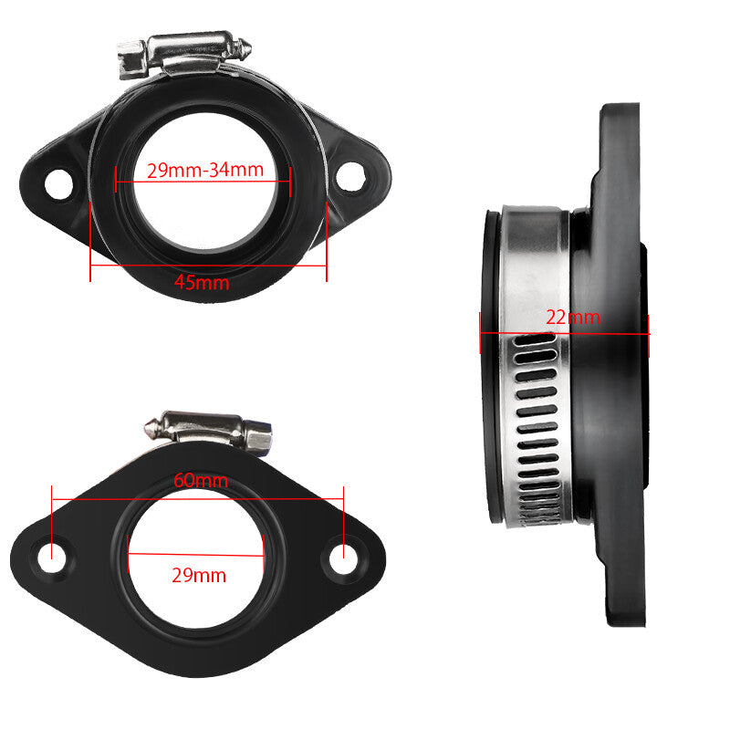 PWK 28mm 30mm Carburetor Intake Manifold Adapter Carb Pipe Boot ATV Dirt Bike