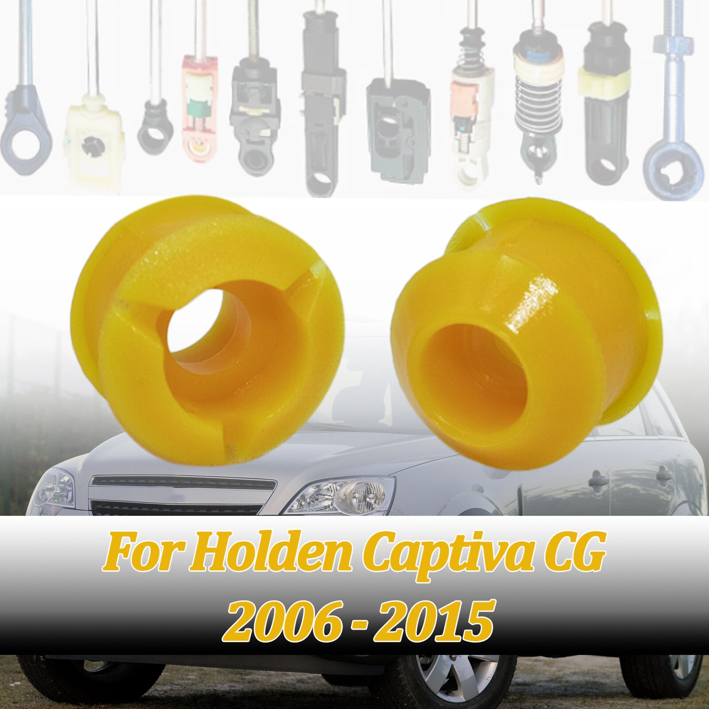2Pcs for Holden Captiva CG Automatic Transmission Shift Cable Bushing 2006 -2015
