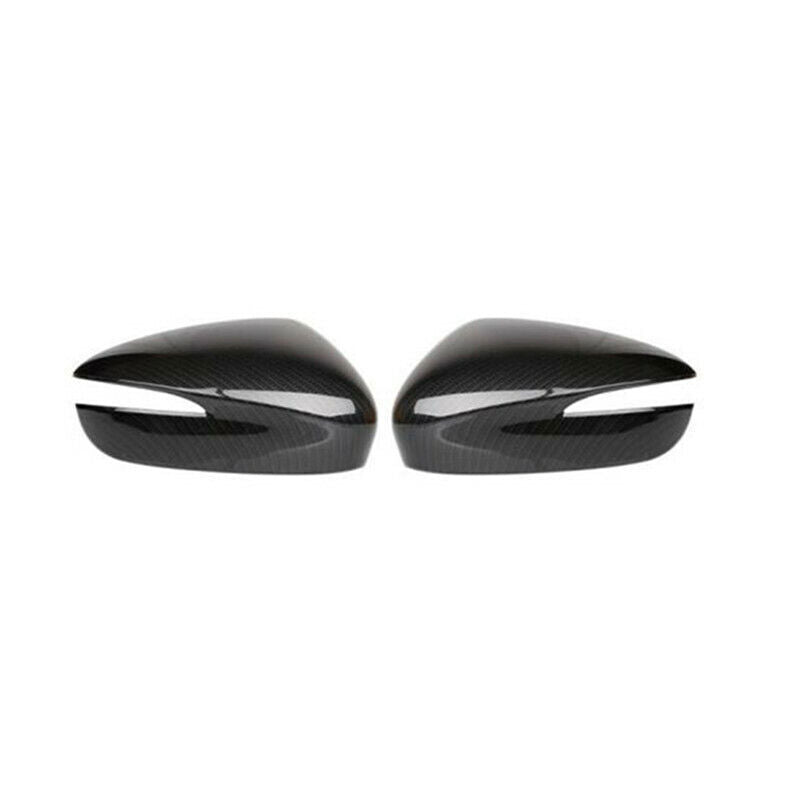 2P Carbon Fiber Side Door Rearview Mirror Cover Trim for Mazda CX-3 CX3 2016-21