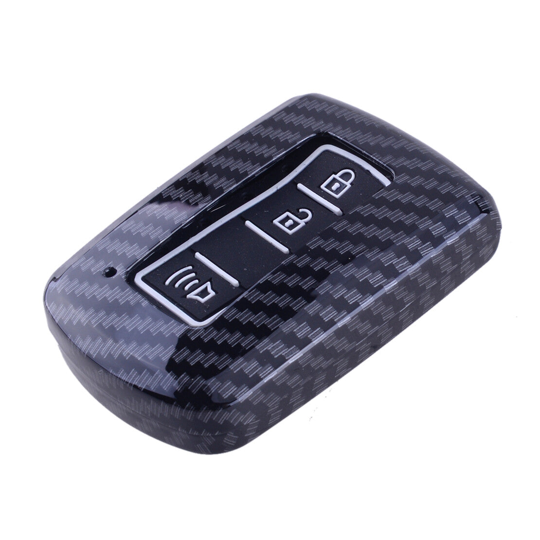 Carbon Fiber Style Remote Key Fob Case Cover Fit for Toyota Tacoma 15-2021