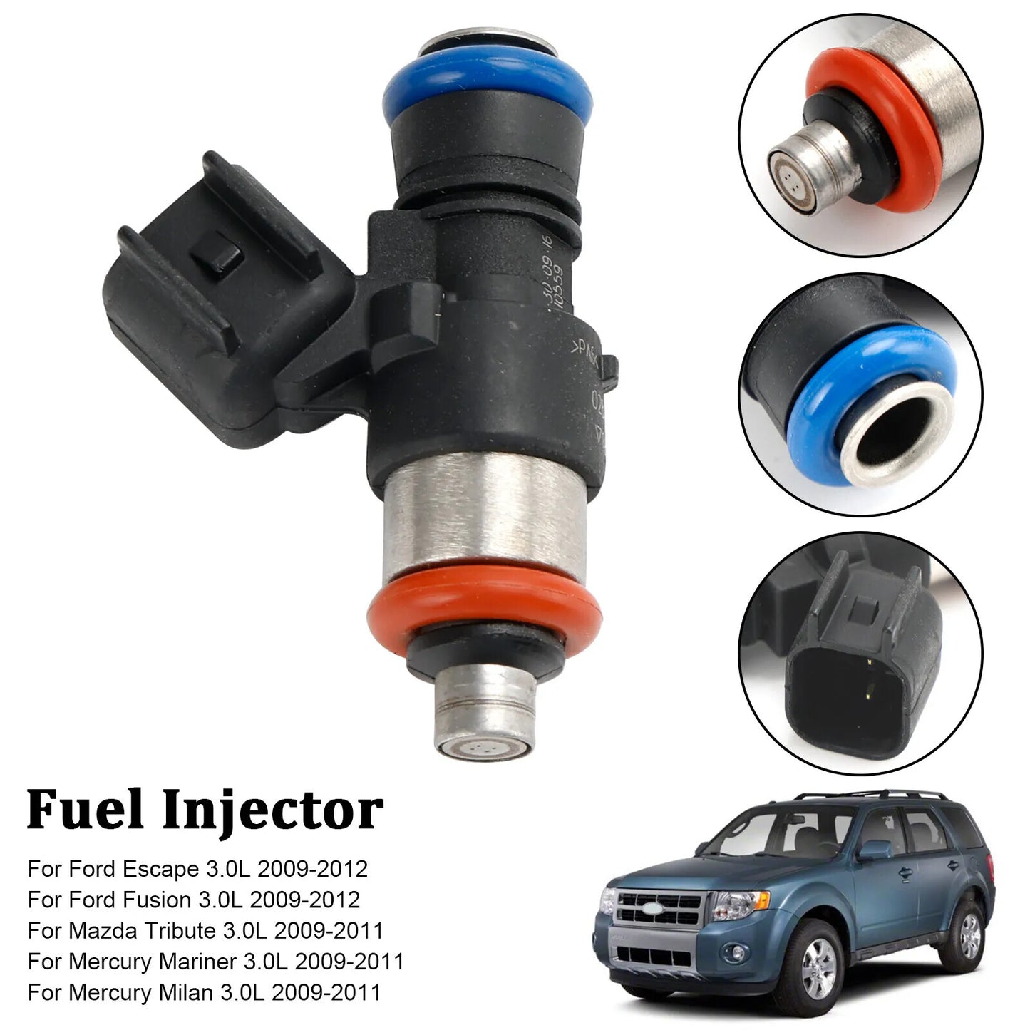 6 Fuel Injectors Repair Parts for Ford Escape Fusion 3.0L for Mazda for Mercury