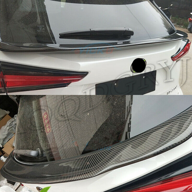 Carbon Fiber Rear Trunk Spoiler Middle Wing Trim for LEXUS NX200T 300H 2018-2021