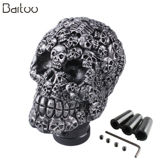 Car Universal Skull Head Manual Transmission Gear Shift Knob Skull Shifter Lever