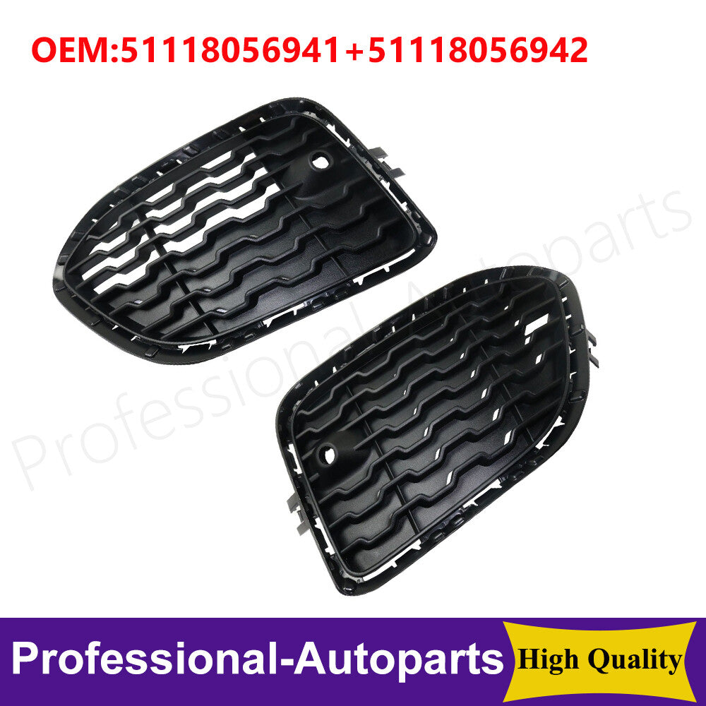 One pair of front left and right bumper grille covers suitable for 2015-2017 for BMW X3 and 2015-2018 X4.