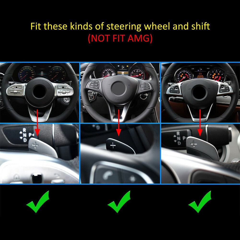 Fit for Benz A/B/C/E/S/G/V-Class Red Steering Wheel Shift Paddle Shifter Extension