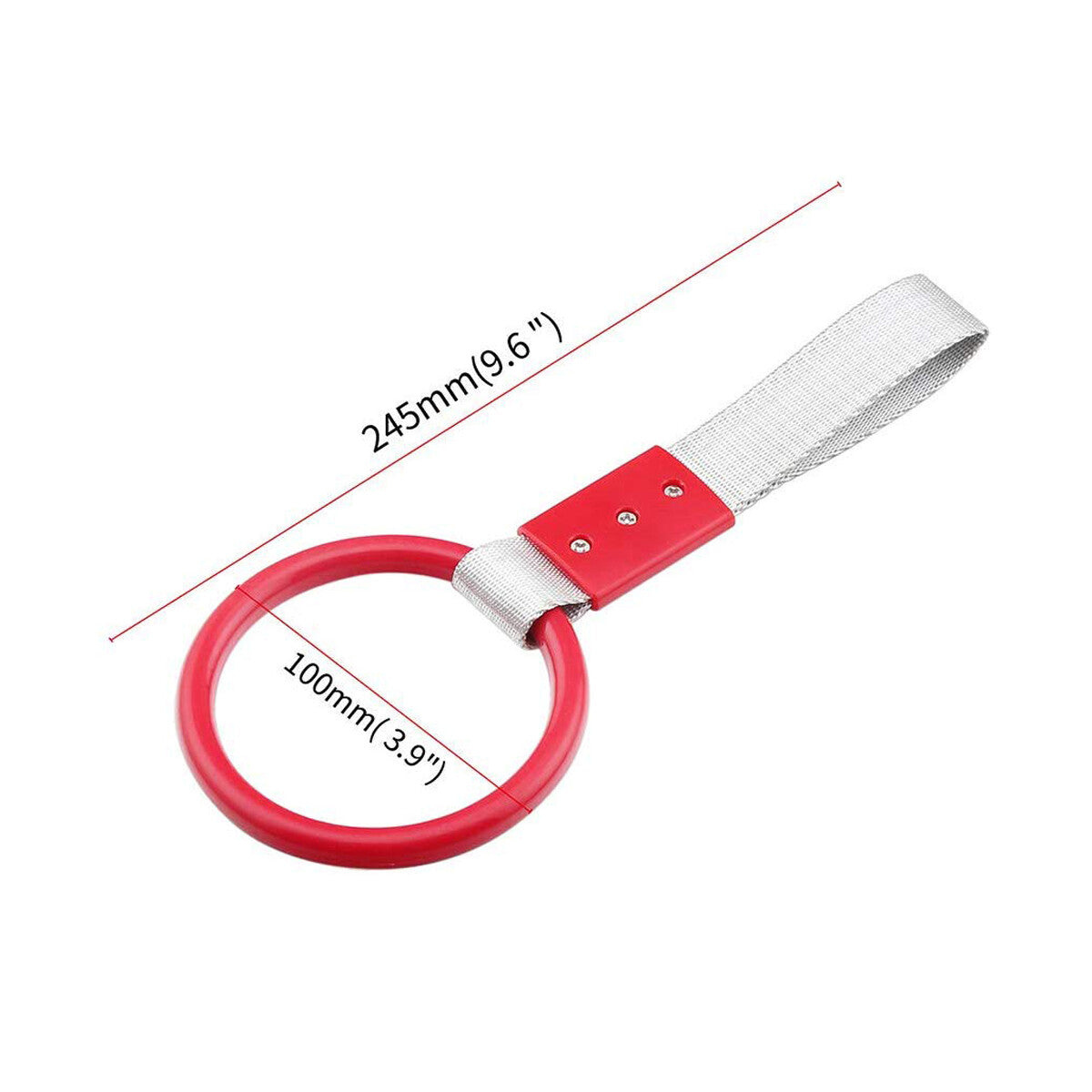 Tsurikawa Handle Subway Ring Train Bus Hand Strap Drift Charm JDM Bosozoku Red