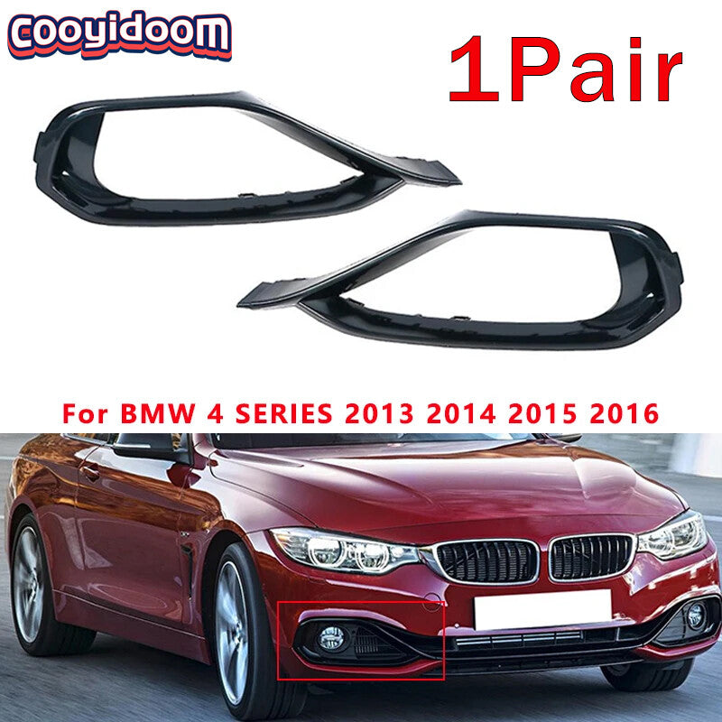 Pair Front Bumper Fog Light Frame for BMW 4 SERIES F32 F33 F36 2013-2016