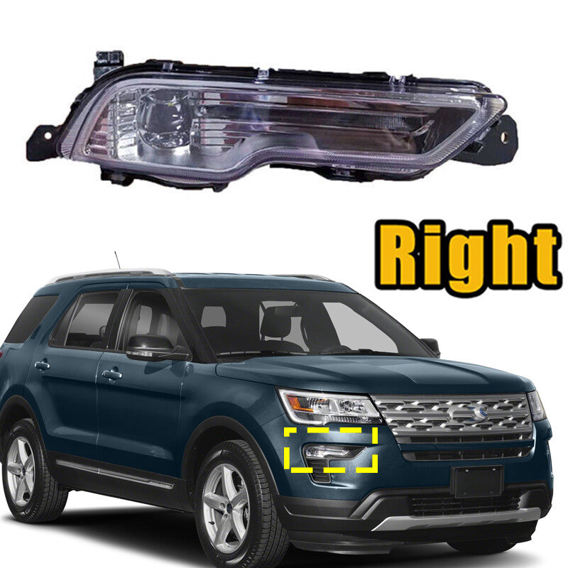 RH Front LED Fog Lamp Daytime Running Light DRL for Ford Explorer 2018 2019