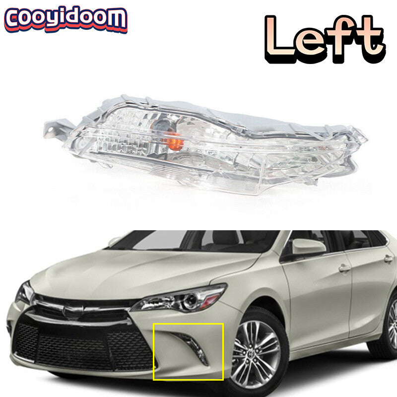 Applicable to for Toyota for Camry 2015 - 2017: Left LED daytime running fog light and turn signal light.