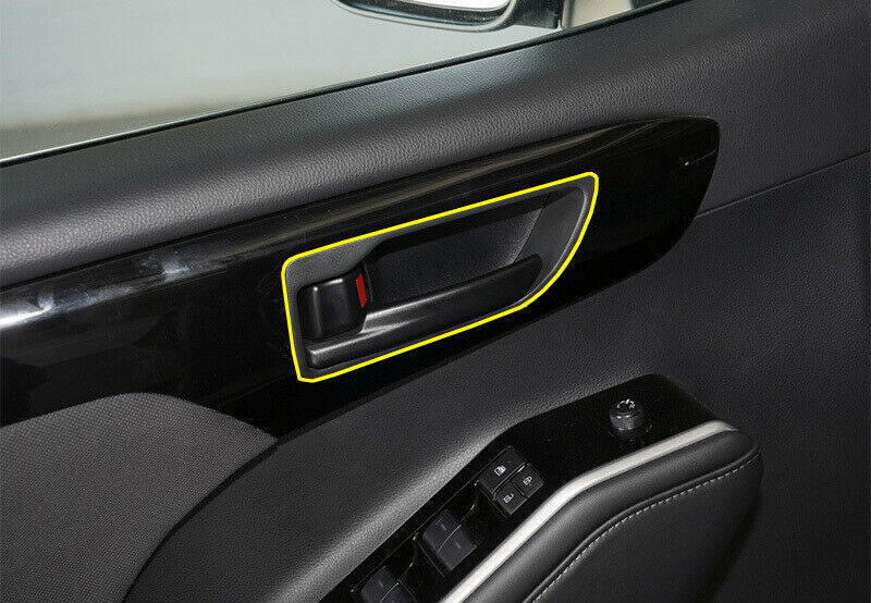 for Toyota Highlander 20-22 Black Titanium Inner Door Handle Bowl Cover Trim 4P