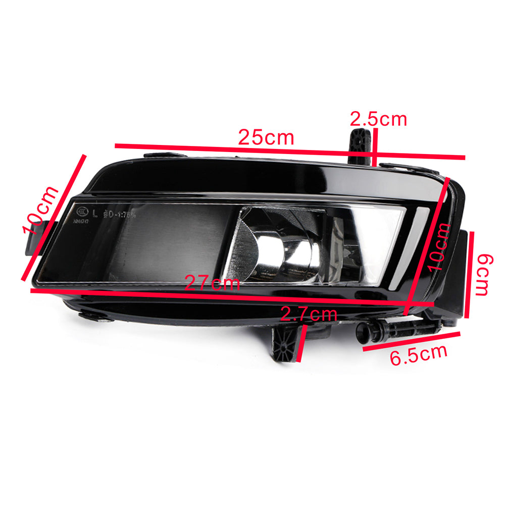 Two front fog light covers with bulbs suitable for 2012-2016 for Volkswagen for Golf 7 MK7 models.