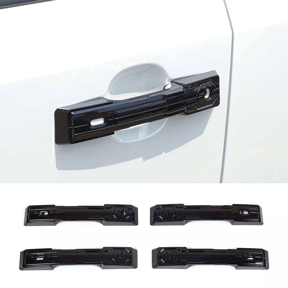 For Toyot@ for Land Cruiser LC250 2024+ Side Door Handle Panel Cover ABS Gloss Black