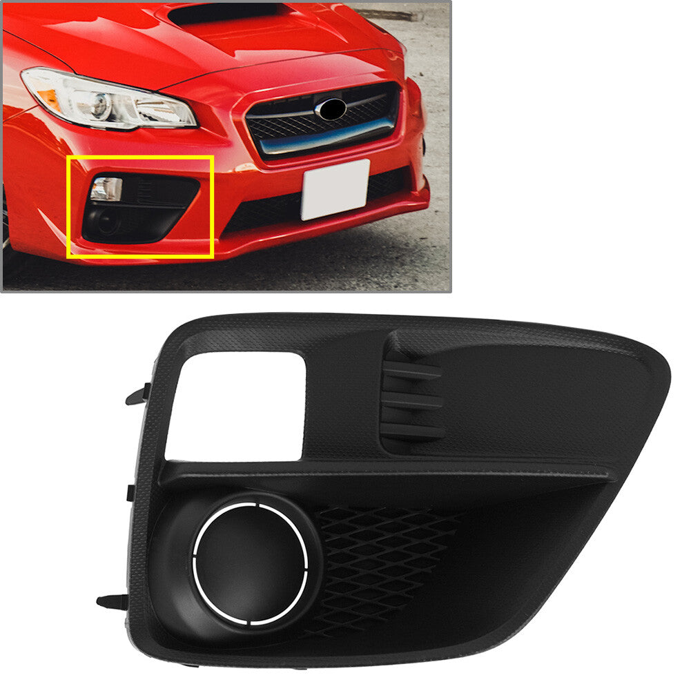 Honeycomb Front Bumper Fog Light Bezel Cover Right for Subaru WRX STI 2015-2017