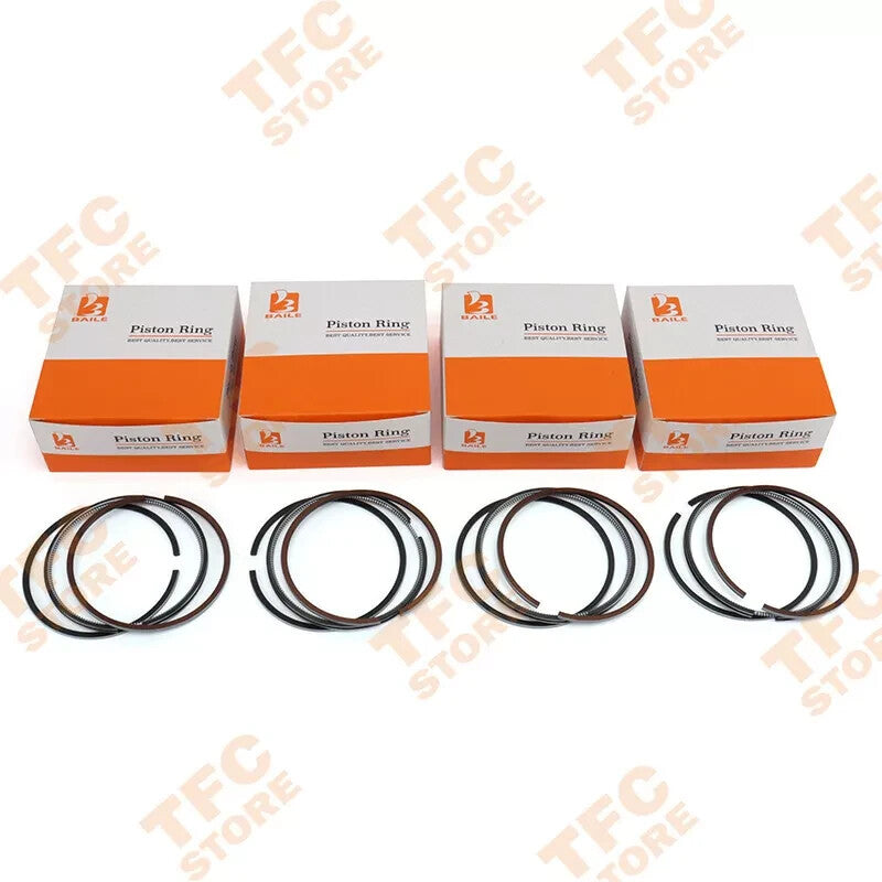 4Sets Piston Ring STD For Yanmar 4TNE92 4D92E Engine YM129904-22050 92mm2HK+2+3