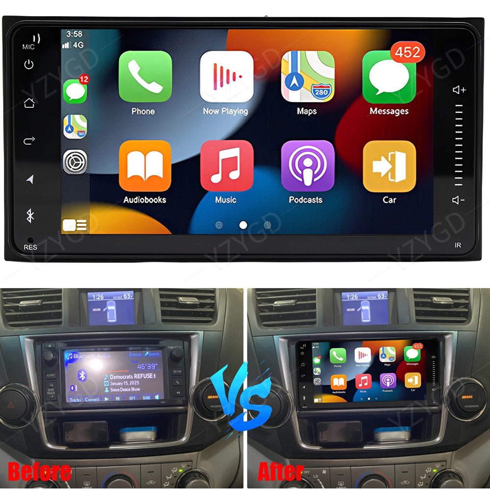 for Toyota for 4Runner 2003-2009 7Inch Car Radio GPS Navi Carplay Touch Screen WIFI