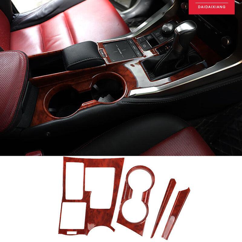for Lexus NX200T 300h 2015-21 Peach wood grain Gear Shift Panel Decor Trim Cover