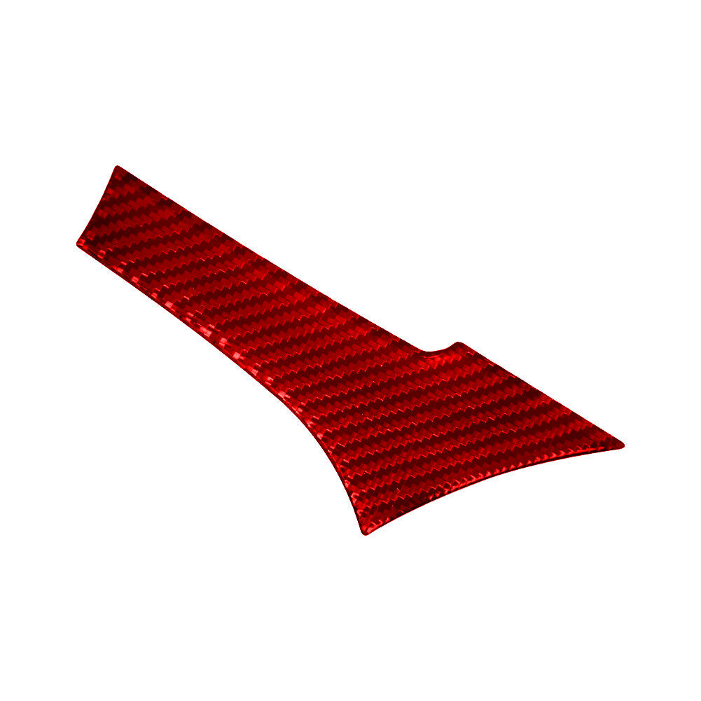 Red Carbon Fiber Above of Driver Side Vent Cover Trim for Toyota Hilux 2015-2021