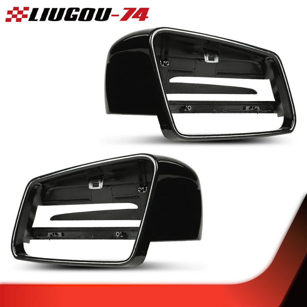Smooth black mirror-finish protective case suitable for Mercedes-Benz W204 W221 W212 C207 C63