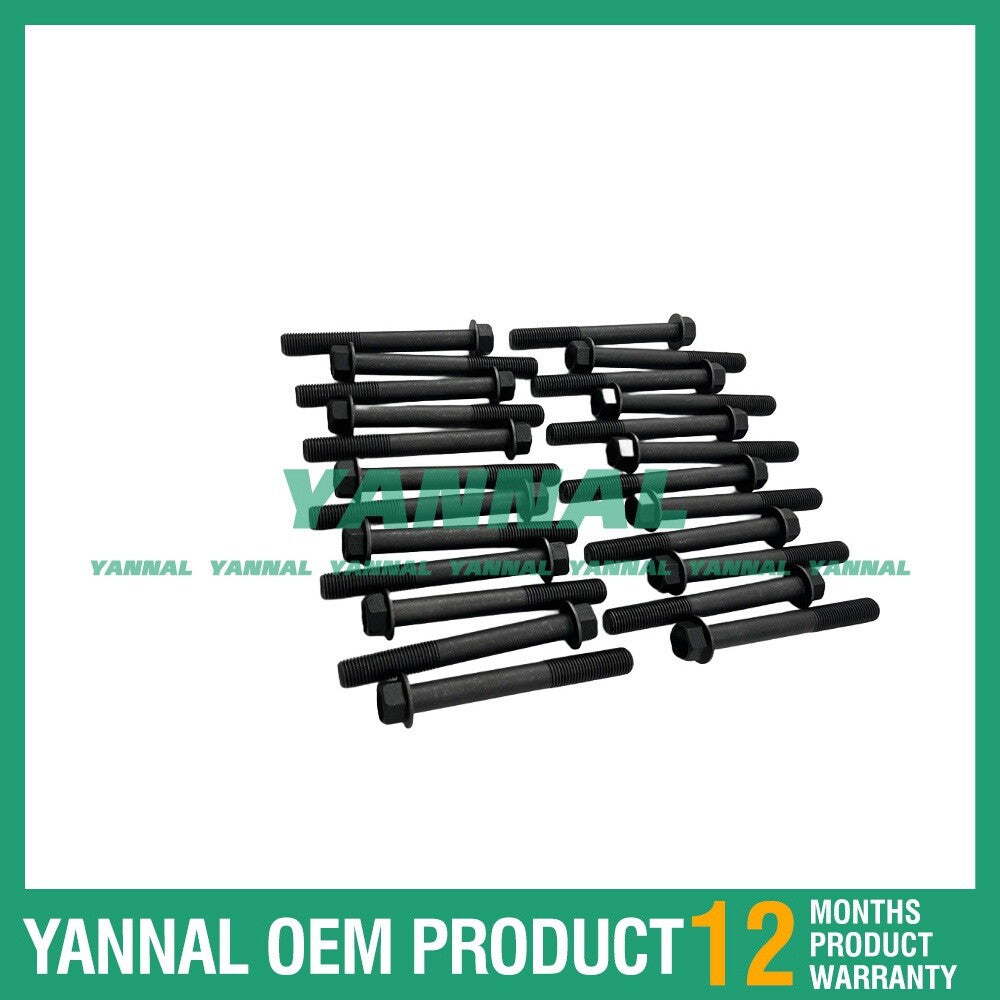 24-piece cylinder head bolt kit for Doosan/DEVELON D1146 engine spare parts