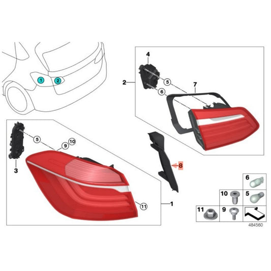 Grooved strips are suitable for BMW F45 216d, 216i, 218d, 218dX, 218i, 220d