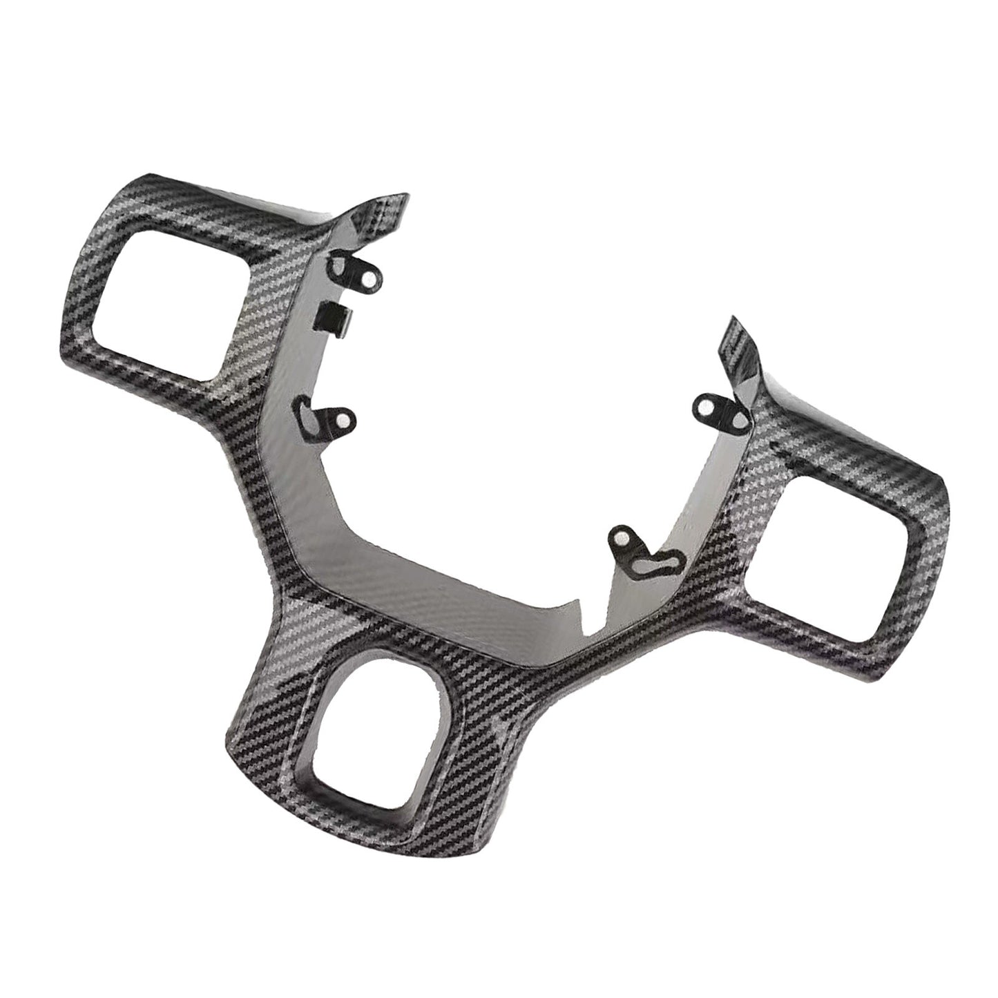 Carbon Fiber Look Steering Wheel Switch Bezel For 13-19 for Dodge for Ram 1500-5500 AT
