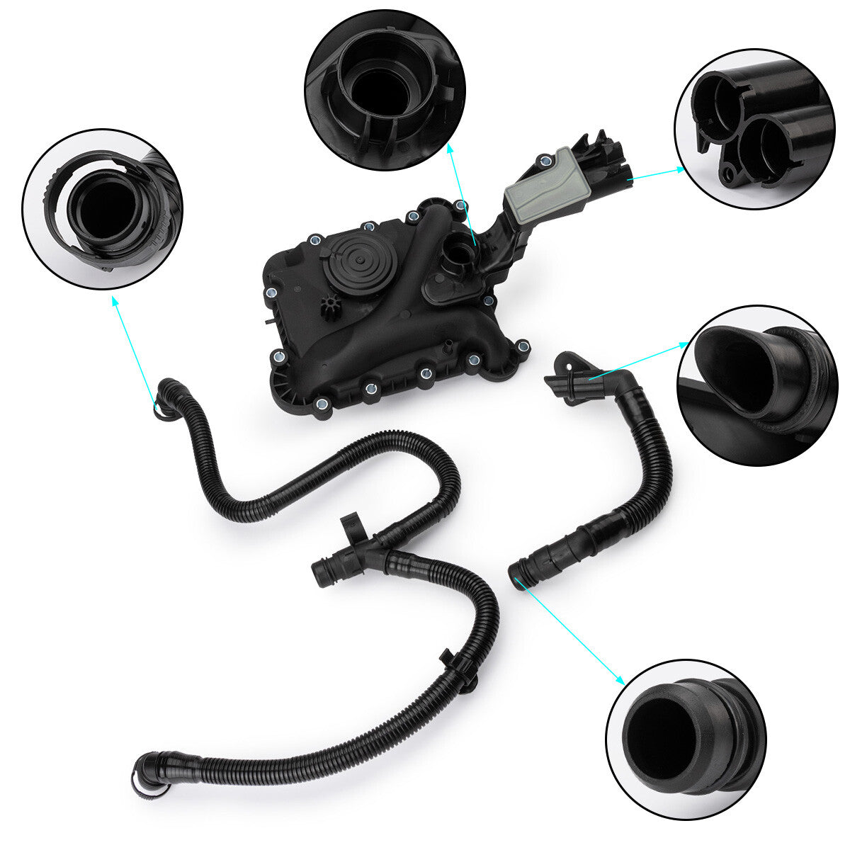 Engine crankcase ventilation valve oil separator 06E103547AB is suitable for Audi 3.0 TFSI Quattro