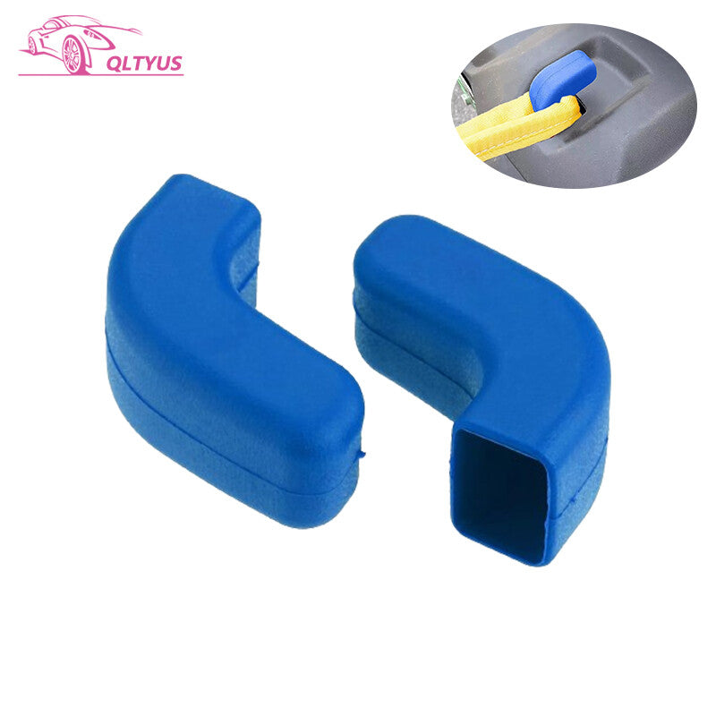 2PCS Bumper Tow Hook Covers Blue for Jeep for Wrangler JK JL Gladiator JT 2007-2022