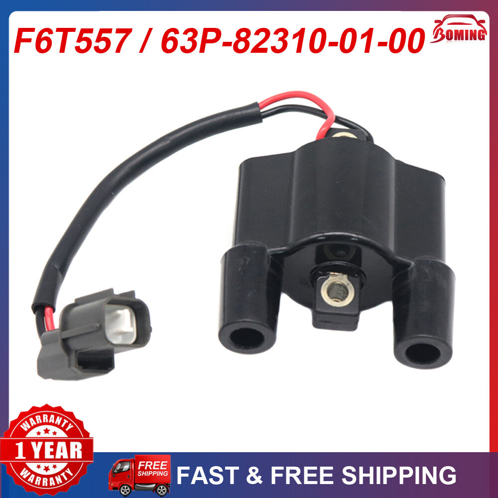 Fit for Yamaha Outboard Ignition Coil 4-stroke 63P-82310-01-00 F6T557 50HP-150HP
