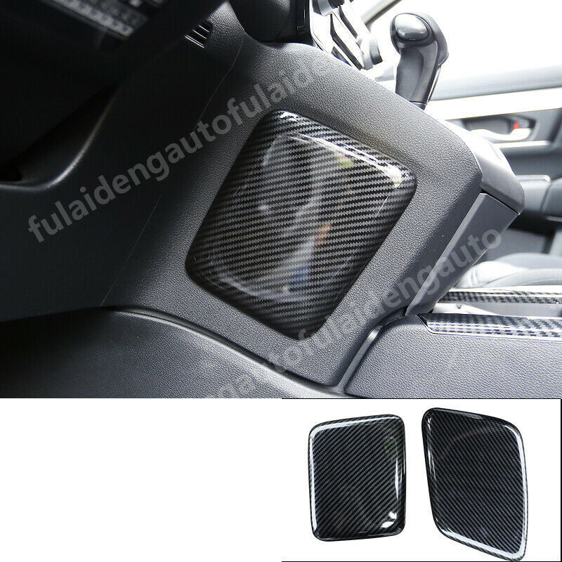 for Honda CR-V CRV 2017-2022 Carbon fiber Interior Console Gear Shift Guard Trim