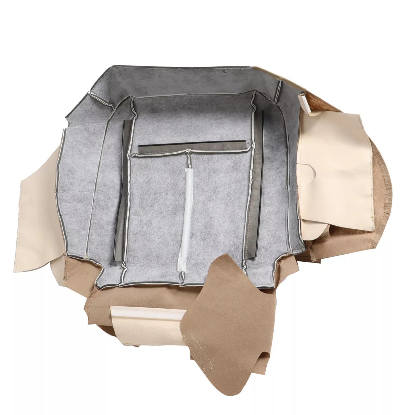 2x Driver  Passenger Leather Bottom for Seat Cover Tan For 07-14 for Ford Expedition