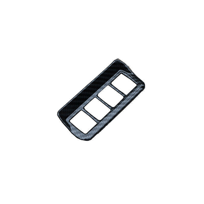 Car Headlight Button Frame Cover Trim Fit for Nissan Sentra 2013-19 Carbon Fiber