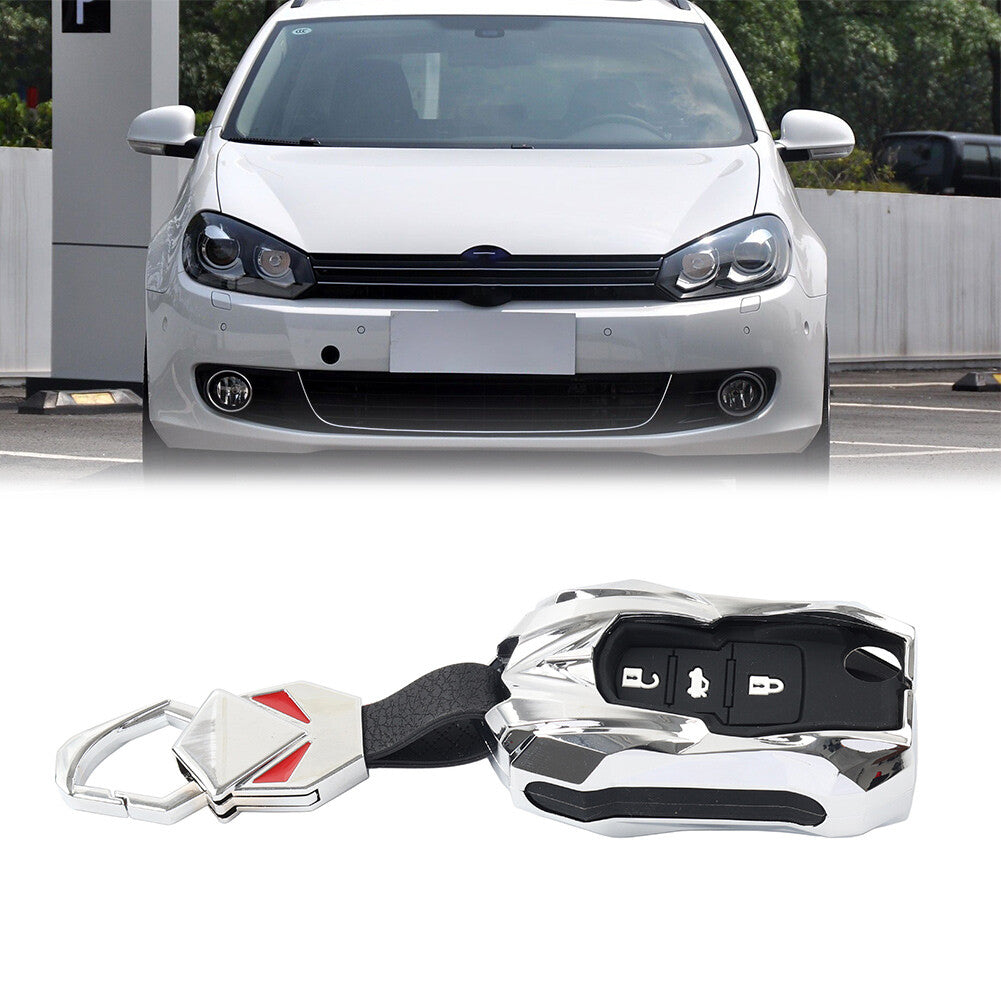 Car Key Remote Cover Case Fob Silver for VW Beetle for Golf for Jetta for Skoda for Seat