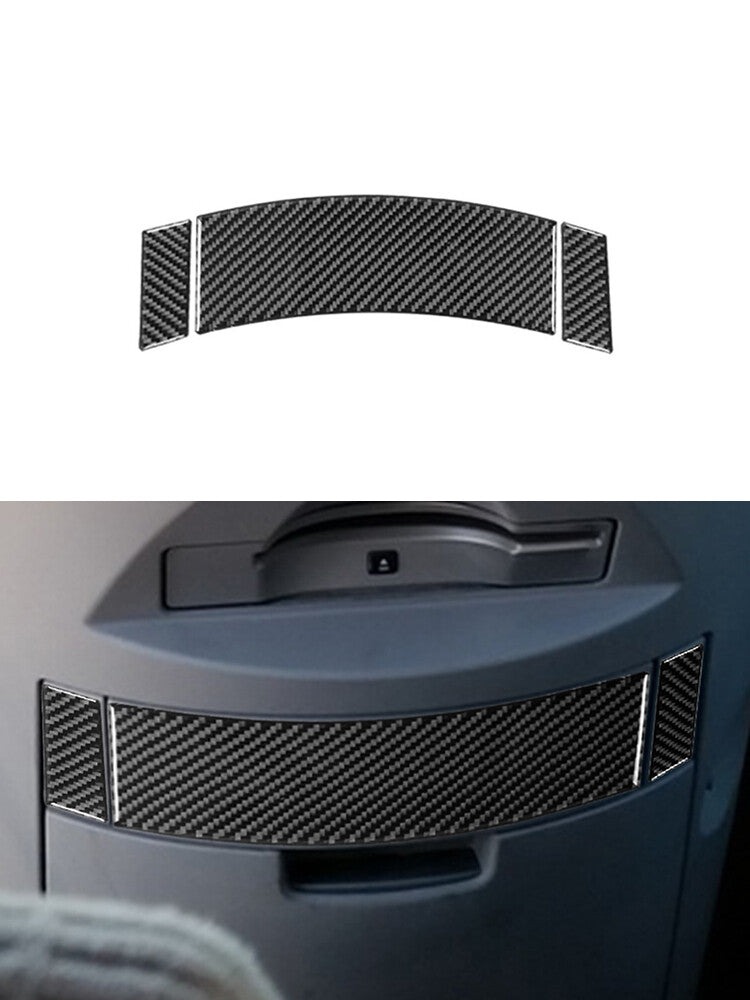 3Pcs Central Control Ashtray Trim Cover Carbon Fiber for Nissan Quest 2004-2006