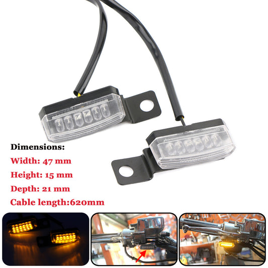 Motorcycle turn signal indicator flashing light transparent Lens for mini LED