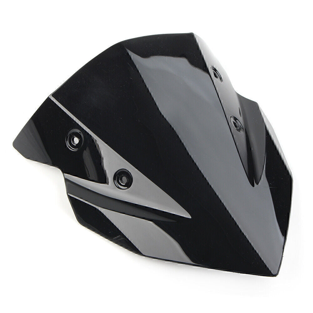 Black ABS Motorcycle Windshield Windscreen for Kawasaki Z400 2018 2019-2022